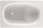 Ванна Aquart 105х70E с сиденьем